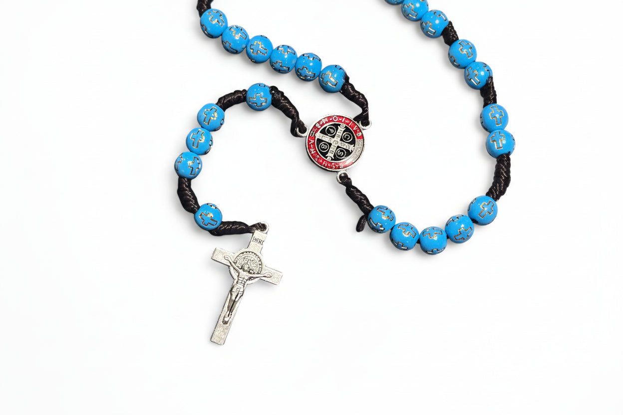 Saint Benedict Rosary, Catholic Rosary from Holy Land. Confirmation Gift.