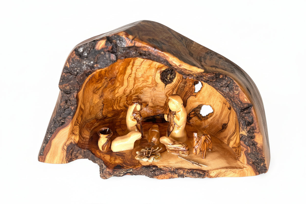 Nativity Scene, Christmas Gift, Home Decor Made in the Holy Land.