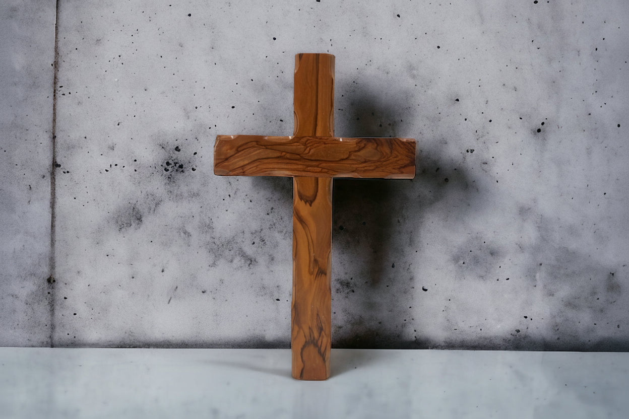 Wooden Wall Hanging Cross Olive wood Cross Christmas Gift or First Communion