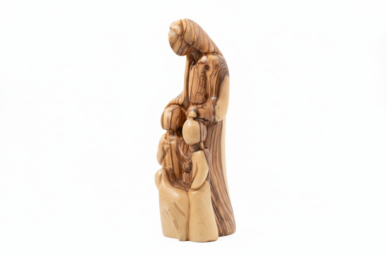 Holy Family Figurines, Home Decor, Christian Gift, Religious blessing.
