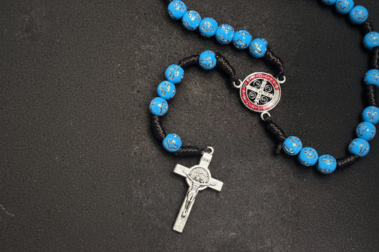 Saint Benedict Rosary, Catholic Rosary from Holy Land. Confirmation Gift.
