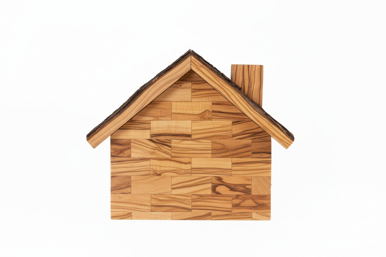 Olive Wood Nativity, Hand-Carved Christmas Scene Music Box