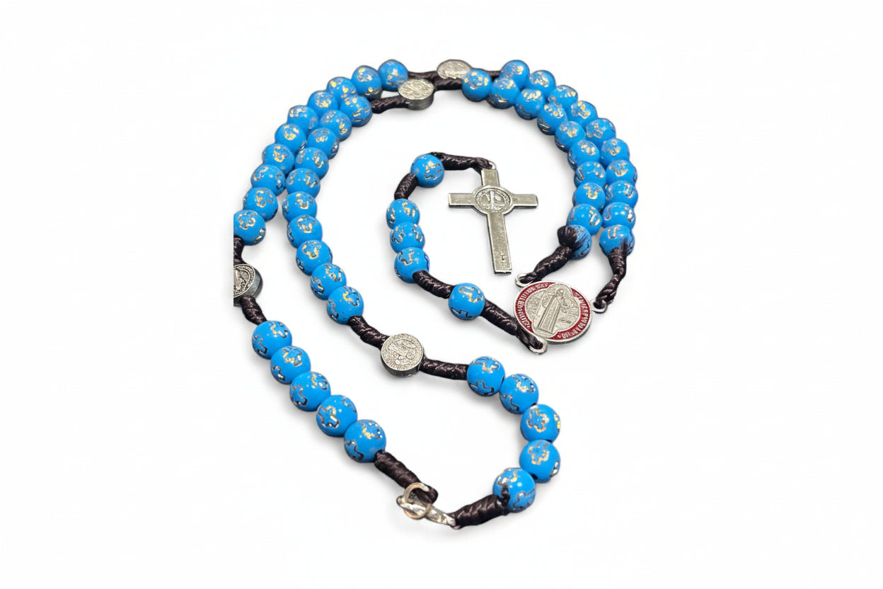Saint Benedict Rosary, Catholic Rosary from Holy Land. Confirmation Gift.