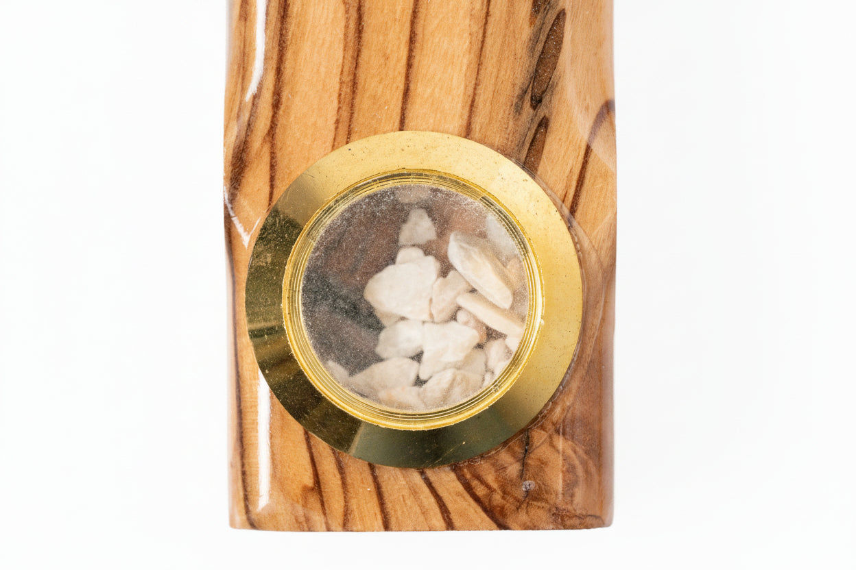 Olive Wood Crucifix Cross: Jerusalem Holy Land Relics