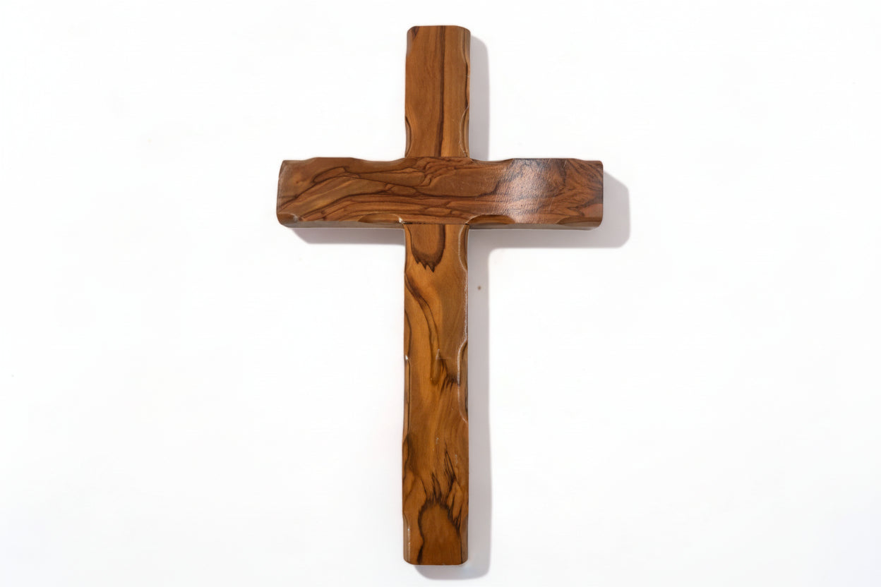Wooden Wall Hanging Cross Olive wood Cross Christmas Gift or First Communion