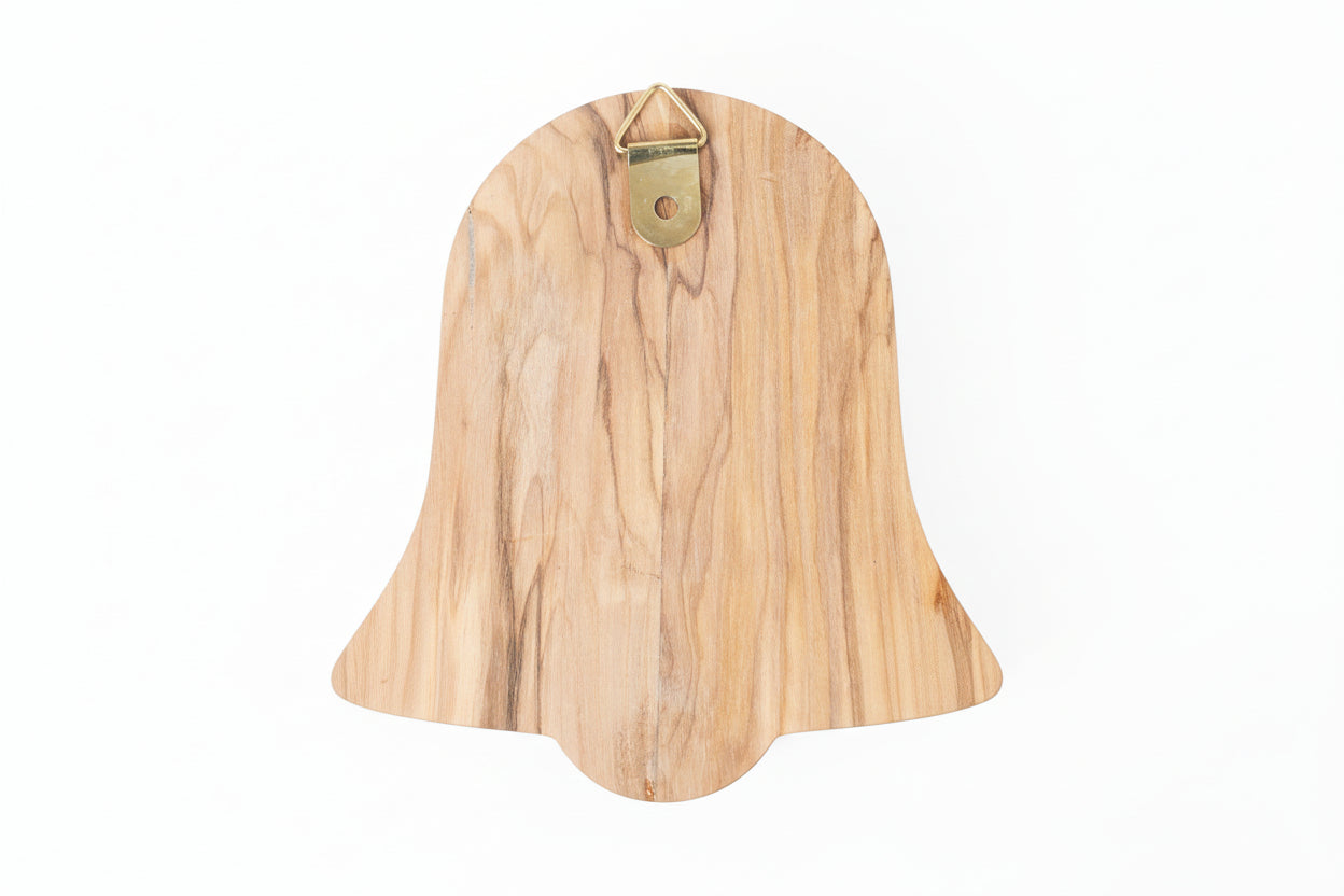 Olive Wood Holy Family Plaque with Holy Water Holder