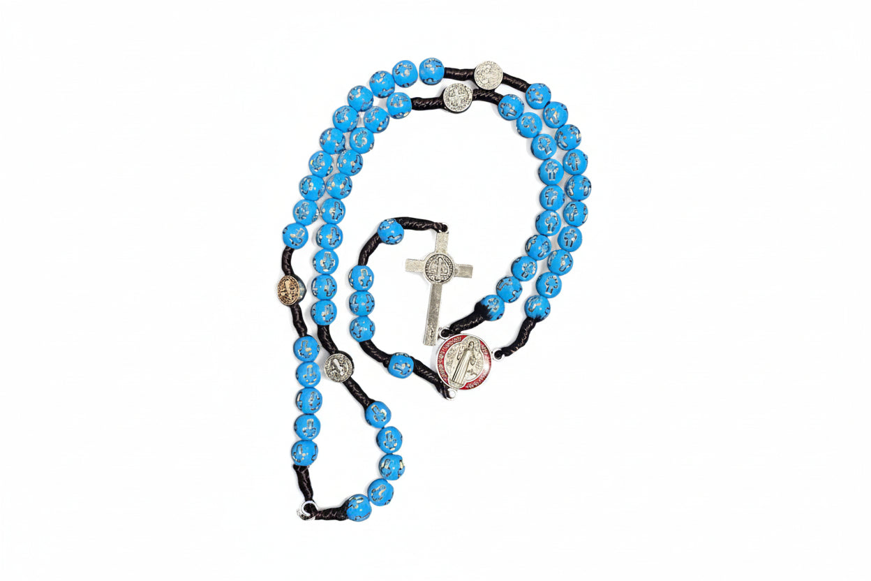 Saint Benedict Rosary, Catholic Rosary from Holy Land. Confirmation Gift.